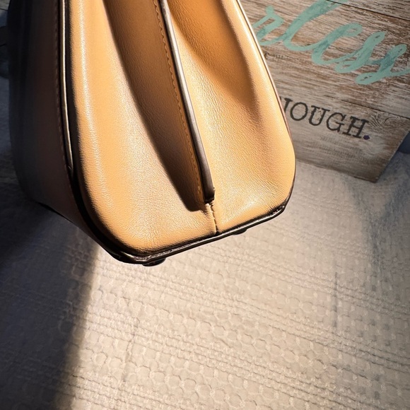 Coach Tan Satchel with Classic Silhouette - Picture 4 of 4